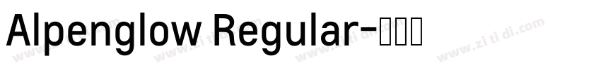 Alpenglow Regular字体转换